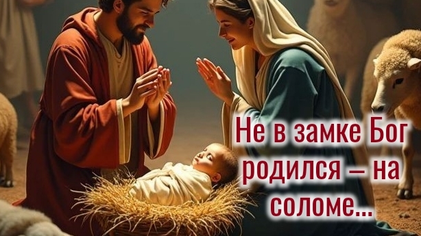 НЕ В ЗАМКЕ БОГ РОДИЛСЯ – НА СОЛОМЕ❗