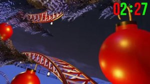 Новогодняя горка с таймером 5 минут. Американские горки 3D