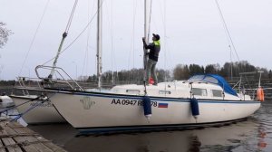 Настройка мачты "на глаз". Набиваем ванты и штаги яхты.