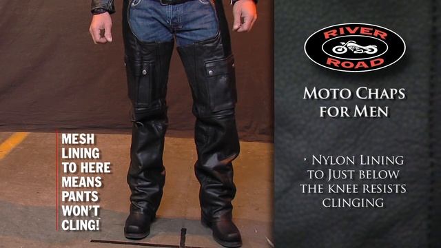 River Road Men's Moto Leather Chaps • Shop J&P Cycles смотреть онлайн