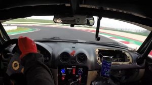 Time Attack 2022 - Mazda Mx5 K24 Misano warm up lap behind @clagt1