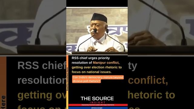RSS chief urges priority resolution of Manipur conflict, focus on national issues