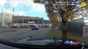 Police Bodycam Footage Shows Chase and Arrest of a Drive-By Shooting Suspect