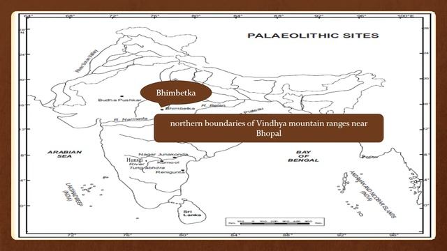 Based upon MAPS question Palaeolithic sites | पुरापाषाण युग | Prehistoric period | ancient history