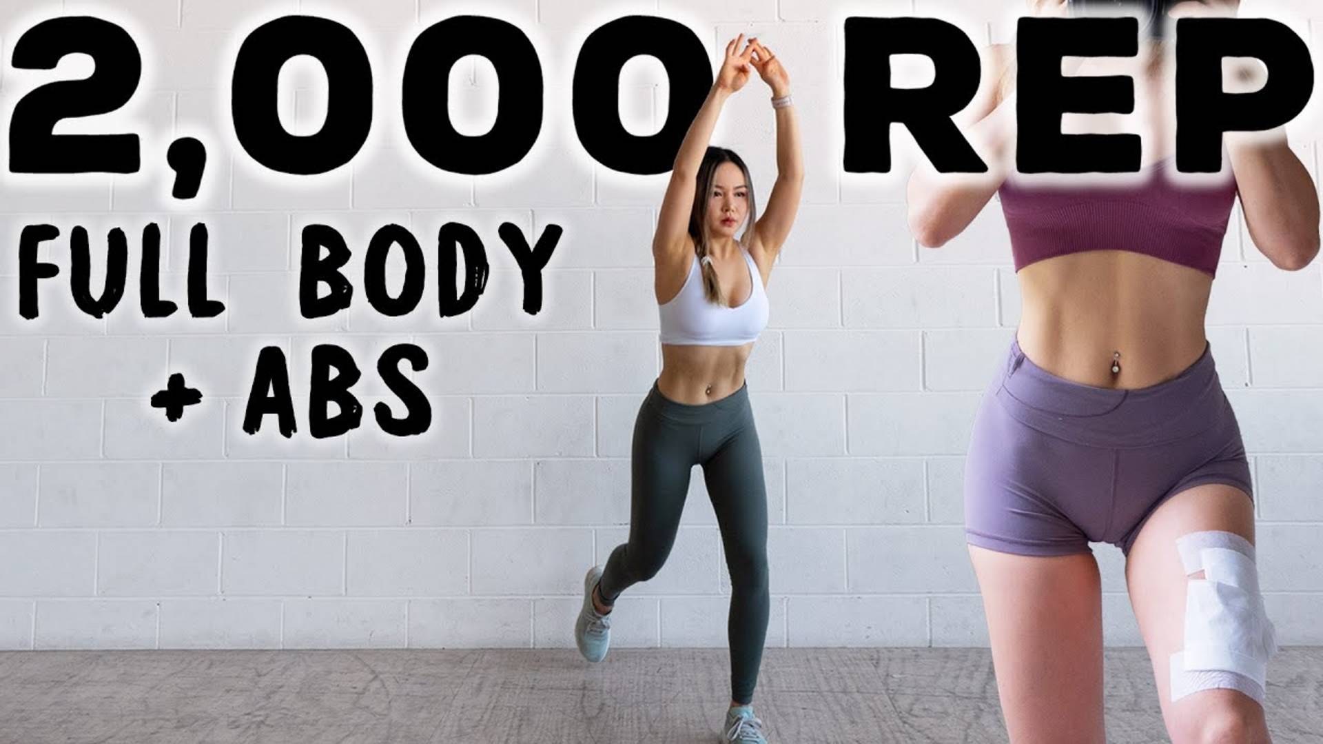 2000 REP Full Body & Abs Workout CHALLENGE for 2 Million Subscribers 🔥Burn Fat, NO JUMPING