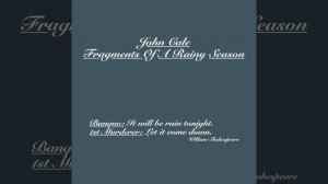 John Cale - Hallelujah (Fragments)