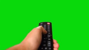 Футажи для видеомонтажа Пульт и Телевизор Remote control and TV Green Screen