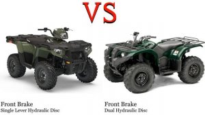 Polaris Sportsman 450 vs Yamaha Grizzly 450 Test specification comparison