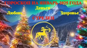 Стрелец. Гороскоп на январь 2025 года. Любовь. Деньги. Здоровье.