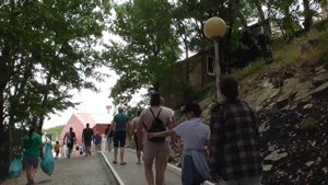 Парк «Олимп». Подъём по канатной дороге на Маркхотский хребет. Геленджик 12.07.2023