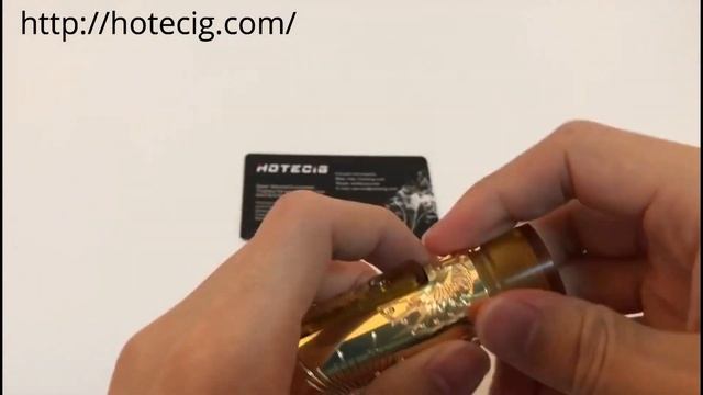 Pur Slim Piece Style 18650 Mechanical Mod By Marstech - Brass