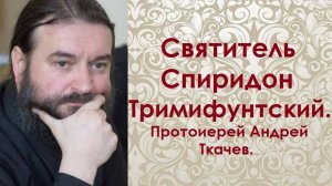 Святитель Спиридон Тримифунтский, чудотворец. Протоиерей Андрей Ткачев.