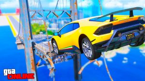 СМОЖЕТ ЛИ ЛАМБА ПЕРЕЛЕТЕТЬ СЛОМАННЫЙ МОСТ В ГТА 5 ? - ЭКСПЕРИМЕНТ В GTA 5