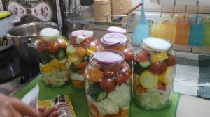 Рецепт заготовки на зиму из СССР-   АССОРТИ из овощей ЛЕТО в БАНКЕ