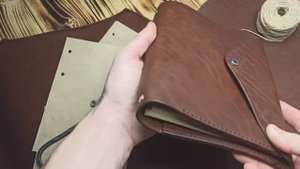 Блокнот из натуральной кожи ручной работы. Формат А5
