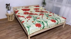 Инструкция сборки  деревянной двуспальной кровати Эко из массива сосны от Ecoskarb