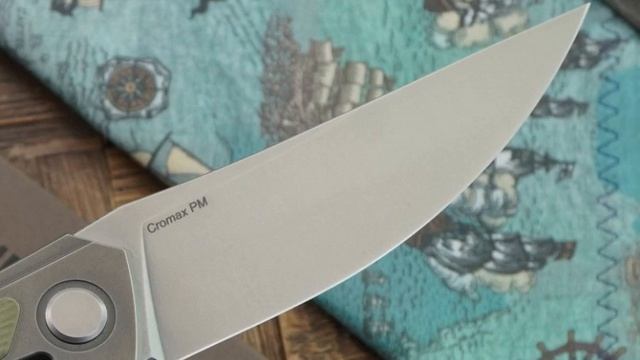 Мастерская братьев Широгоровых складной нож Квантум Урсус, Cromax PM, рукоять титан, зеленый G-10 смотреть онлайн