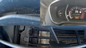 Работа шторок жалюзи перед радиатором на Рено Меган 4 1,5Д