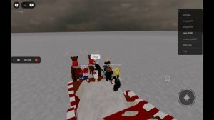 отправился к Санте за подарком на санях примиком на северный полюс