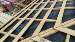 Обрешётка готова