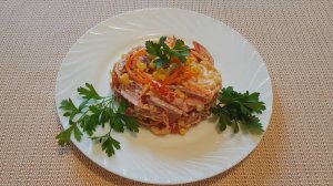 Салат с корейской морковкой