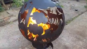 Полый металлический шар для костра поставка от производителя