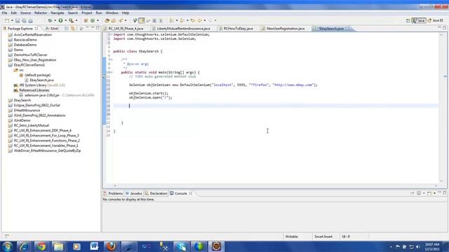 Free Selenium Videos from TrainingRite.com, Selenium Tutorial  Writing Code Selenium RC Server