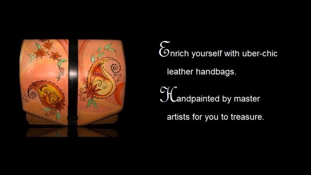 Handpainted Clutch bags and handbags - Rosalyn Handcrafted Fashion India