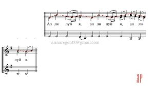 ХВАЛИТЕ ИМЯ ГОСПОДНЕ, Арзуманова, для женского хора - Сопрано 1