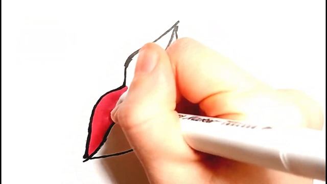 #суретсалу #суретбояу #түстерar Как нарисовать губы для детей | How to draw lips for children