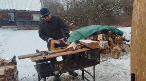 Дровокол HUTER. Колем дровишки.