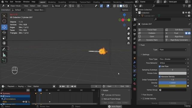 18. Fire & Smoke Simulation - Firing Missile