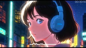 1980s Night City Lofi⭐ 1hour Lofi Hip Hop [ Beats to Chill & Study ]