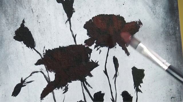 Memories - la Fleur Noire III - Step-by-Step Acrylic on Canvas for Beginners смотреть онлайн