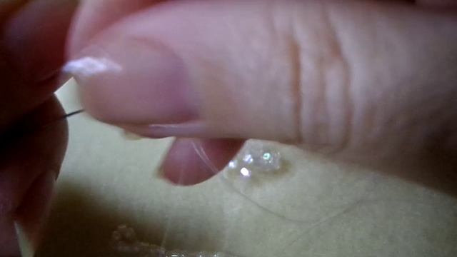 низание ажурной полосы на рубке