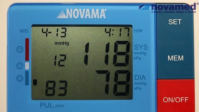 Ciśnieniomierz naramienny NOVAMA FIRST - korzystanie z funkcji memory смотреть онлайн