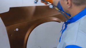 Темная коричневая кенди краска и коричневый перламутр. варианты покраски