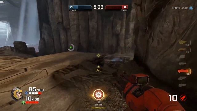 Quake Champions | Ranger in Burial Chamber (Custom TDM with hard bots) #8
