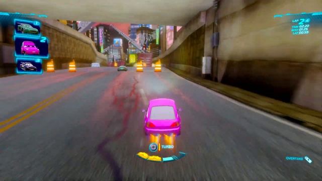 Cars 2 The Video Game | Chuki - Battle Race (Satellite Quake 8 Racers) | Vista Run 4 Laps смотреть онлайн