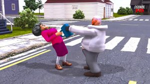Granny Taxi vs Baldi vs Scary teacher vs Ice Scream ★ Funny horror Animation Granny and Grandpa