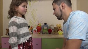 Милана и история о том как с папой проспали садик