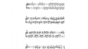 параллельное движение двойными нотами и аккордами