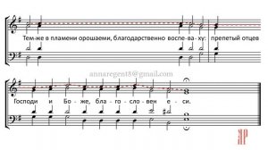 Ирмосы 1го канона на Крещение Господне, сокр. знаменный распев - Сопрановая партия
