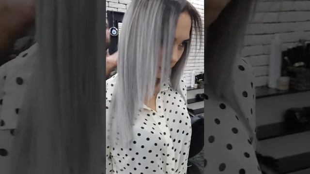 @by_aixah.bozkurt ombre grey hairstyle haircolour balyage balyaj серый цвет омбре смотреть онлайн