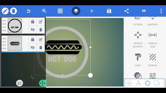 Hot Dog Foods Logo Design in Pixellab || Pixellab Editing Tutorial