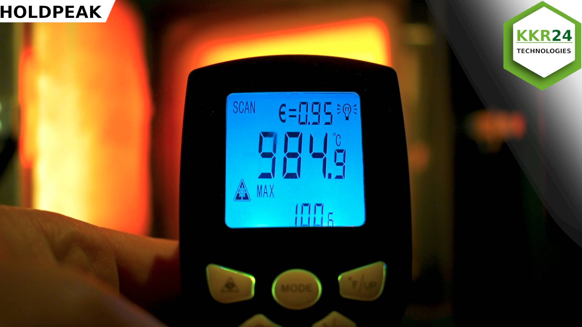 ВЫСОКОТЕМПЕРАТУРНЫЙ!!! Пирометр бесконтактный Holdpeak HP-1300 смотреть онлайн