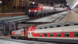 Севастопольская 7-ка, состав под посадку и Иволга, все виды подвижного состава Митьково