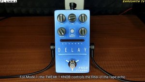FLAMMA FS03 DELAY Demo Part 1 (Overview, Tap Tempo and Tail Function) | Flamma FS03 Pedal