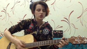 На гитаре "Тихо падал пушистый снег". Песня про лайку. 8.10.2019г.