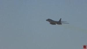 (4K) B-1 Lancer Go inverted at Edward AFB Airshow 2022